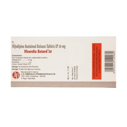 Buy NICARDIA RETARD 10 Online at Classic Medico