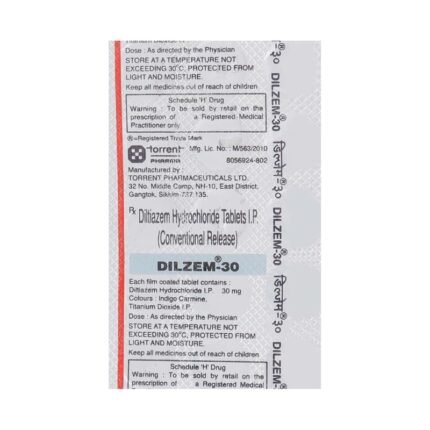 Buy DILZEM 30 Online at Classic Medico