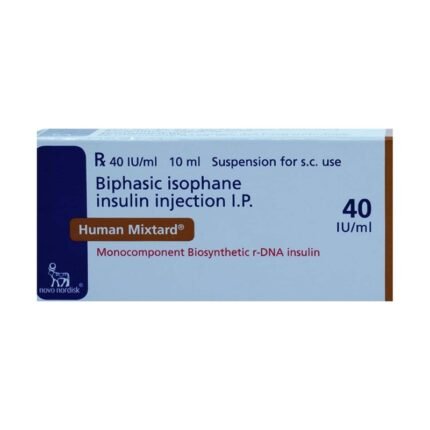 Buy HUMAN MIXTARD INJECTION 40IU Online at Classic Medico