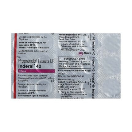 Buy INDERAL 40 Online at Classic Medico