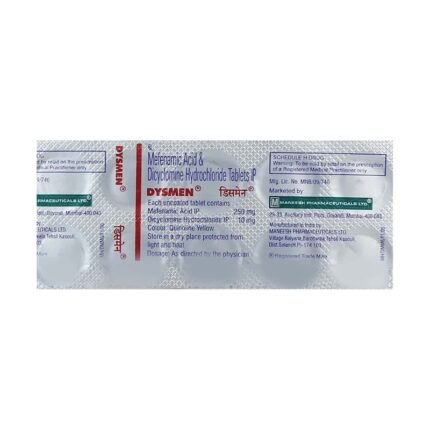 Buy DYSMEN Online at Classic Medico