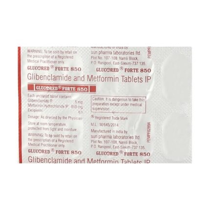Buy GLUCORED FORTE Online at Classic Medico