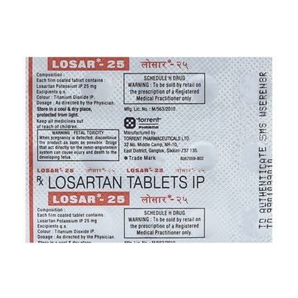 Buy LOSAR 25 Online at Classic Medico