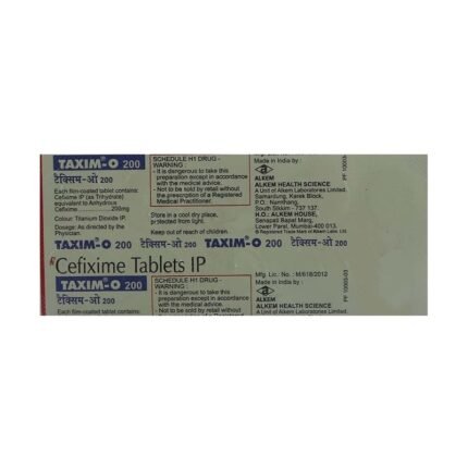 Buy TAXIM O 200 Online at Classic Medico