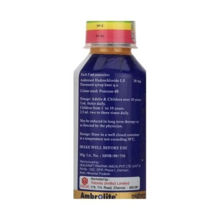 Buy AMBROLITE SYRUP Online at Classic Medico