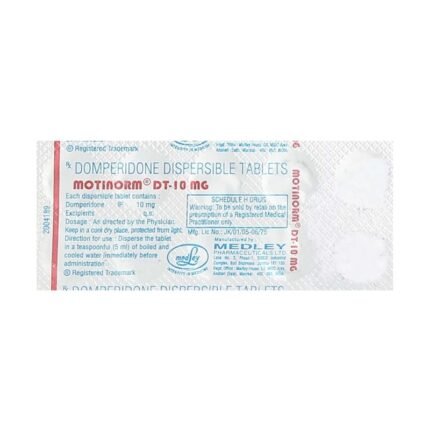 Buy MOTINORM DT 10 Online at Classic Medico