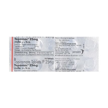Buy TOPAMAC 25 Online at Classic Medico