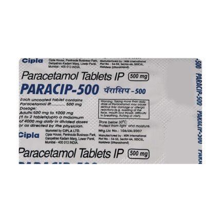 Buy PARACIP 500 Online at Classic Medico