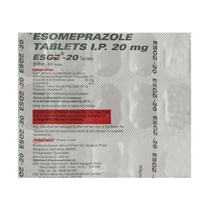 Buy ESOZ 20 Online at Classic Medico