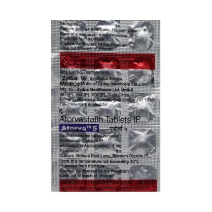 Buy ATORVA 5 Online at Classic Medico