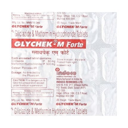 Buy GLYCHEK M FORTE Online at Classic Medico