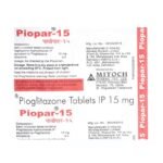 Buy PIOPAR 15 Online at Classic Medico