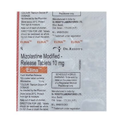 Buy ELINA 10 Online at Classic Medico