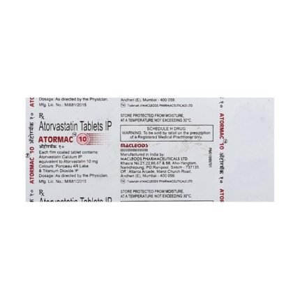 Buy ATORMAC 10 Online at Classic Medico