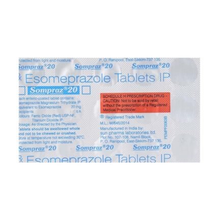 Buy SOMPRAZ 20 Online at Classic Medico