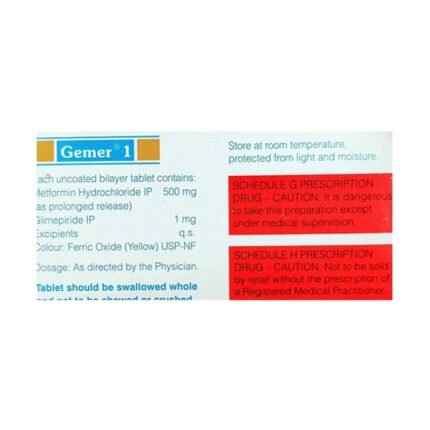 Buy GEMER 1 Online at Classic Medico