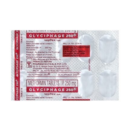 Buy GLYCIPHAGE 250 Online at Classic Medico