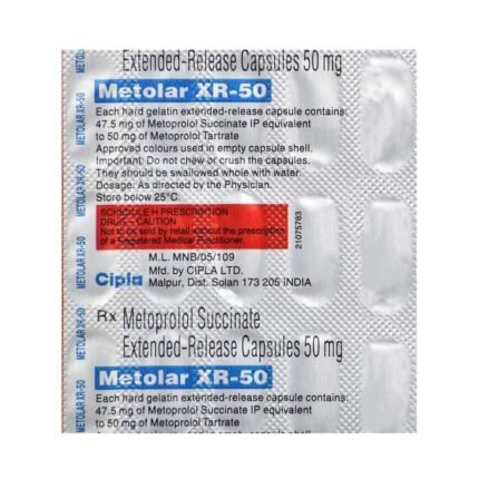 Buy METOLAR XR 50 Online at Classic Medico