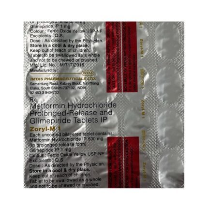 Buy ZORYL M 1 Online at Classic Medico