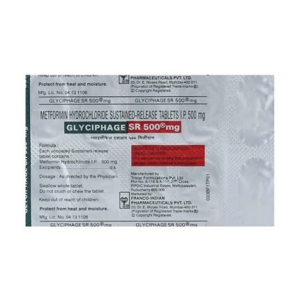 Buy GLYCIPHAGE SR Online at Classic Medico