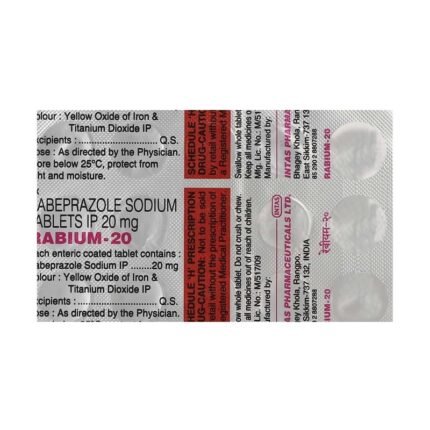 Buy RABIUM 20 Online at Classic Medico