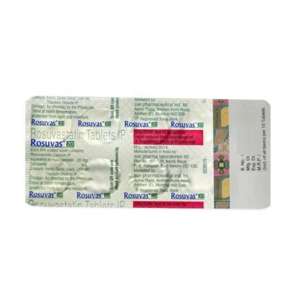 Buy ROSUVAS 20 Online at Classic Medico