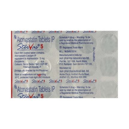 Buy STORVAS 5 Online at Classic Medico