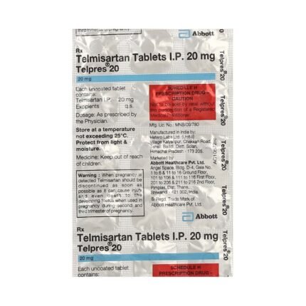 Buy TELPRES 20 Online at Classic Medico