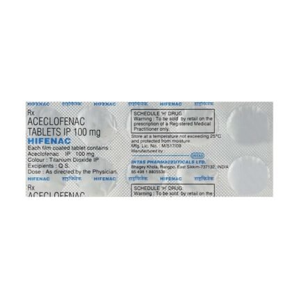 Buy HIFENAC 100 Online at Classic Medico
