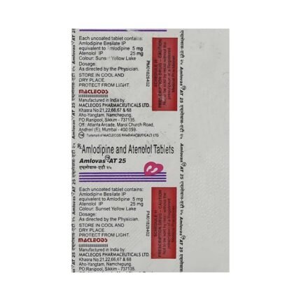 Buy AMLOVAS AT 25 Online at Classic Medico