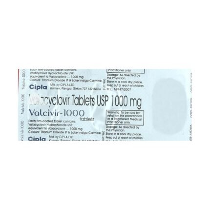 Buy VALCIVIR 1000 Online at Classic Medico