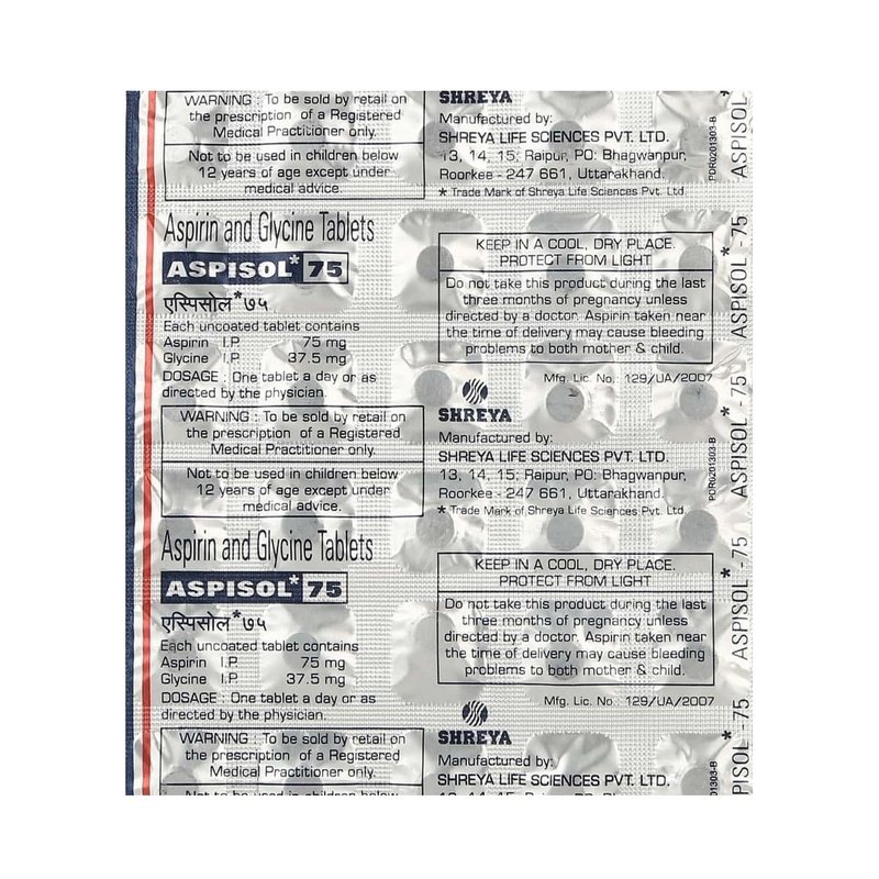 ASPISOL 75 Buy ASPISOL 75 Online at Classic Medico