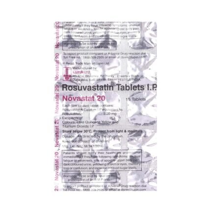 Buy NOVASTAT 20 Online at Classic Medico