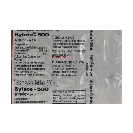 Buy SYLATE 500 Online at Classic Medico