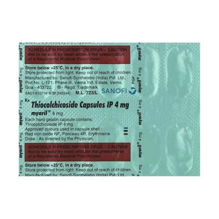 Buy MYORIL INJECTION 4MG/2ML Online at Classic Medico