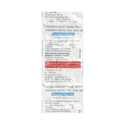 Buy DICORATE ER 125 Online at Classic Medico