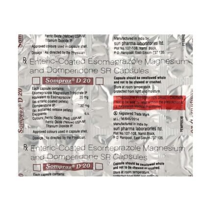 Buy SOMPRAZ D 20 Online at Classic Medico