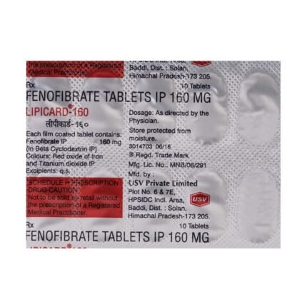 Buy LIPICARD 160 Online at Classic Medico
