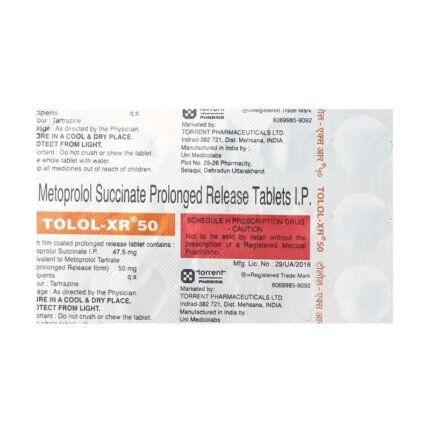 Buy TOLOL XR 50 Online at Classic Medico