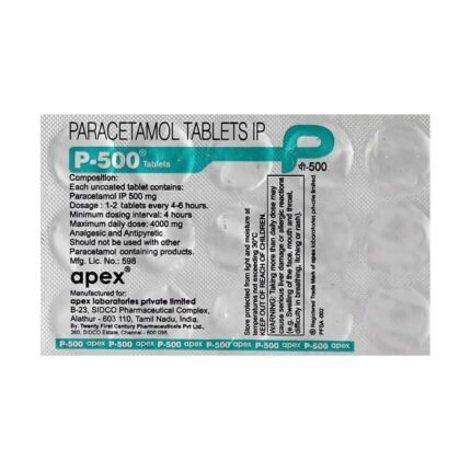 Buy P 500 Online at Classic Medico