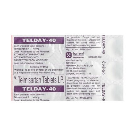 Buy TELDAY 40 Online at Classic Medico