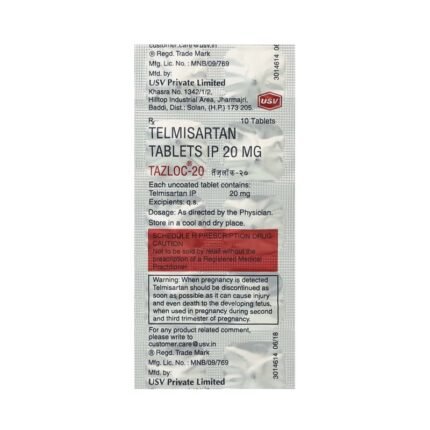 Buy TAZLOC 20 Online at Classic Medico