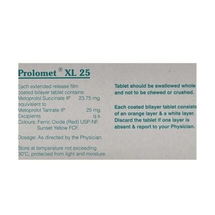 Buy PROLOMET XL 25 Online at Classic Medico