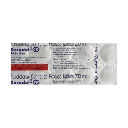Buy ZERODOL CR Online at Classic Medico