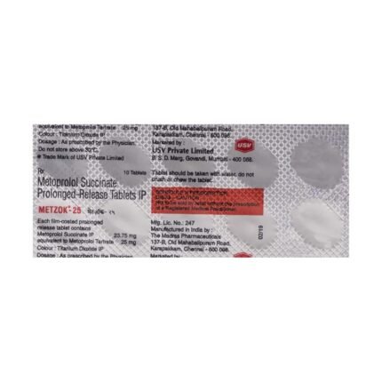 Buy METZOK 25 Online at Classic Medico