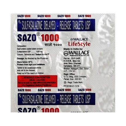 Buy SAZO 1000 Online at Classic Medico