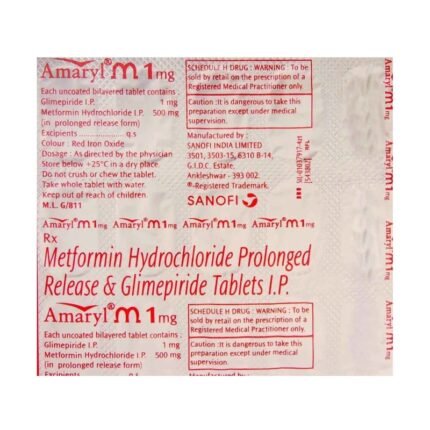 Buy AMARYL M 1 Online at Classic Medico