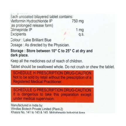 Buy GLIMISAVE M 1 Online at Classic Medico