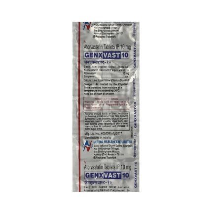 Buy GENXVAST 10 Online at Classic Medico