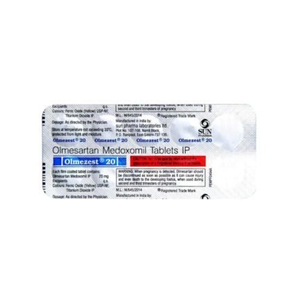 Buy OLMEZEST 20 Online at Classic Medico
